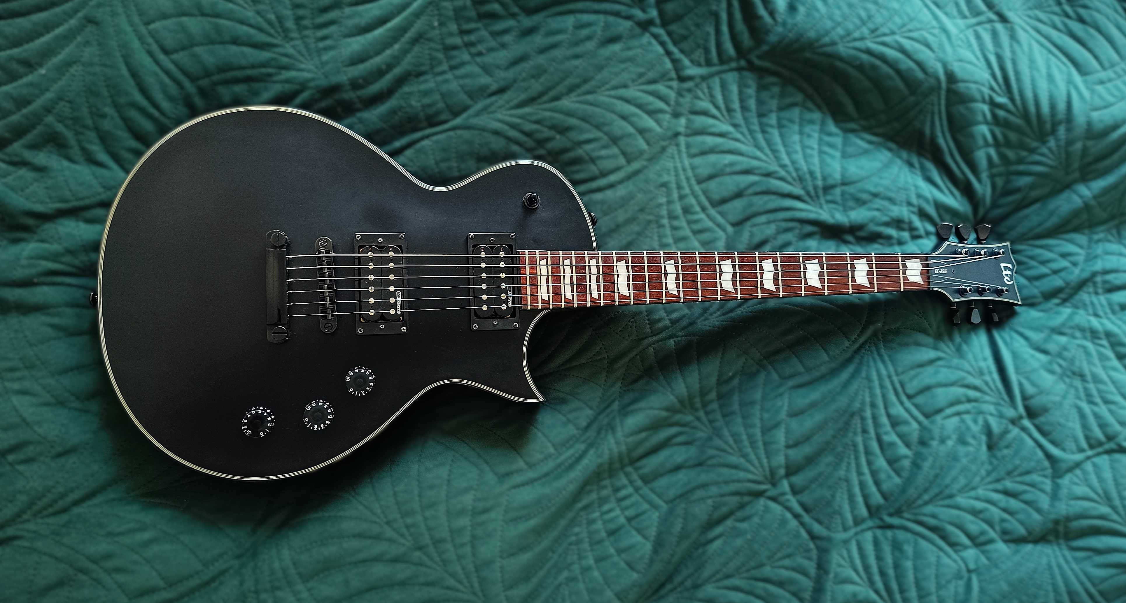 ESP LTD EC 256 Black Satin - Gitara elektryczna Les Paul