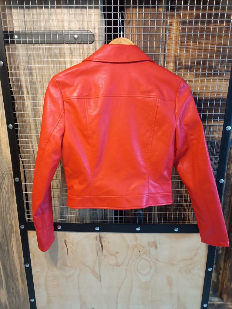 Nowa czerwona ramoneska kurtka biker Only r S 36
