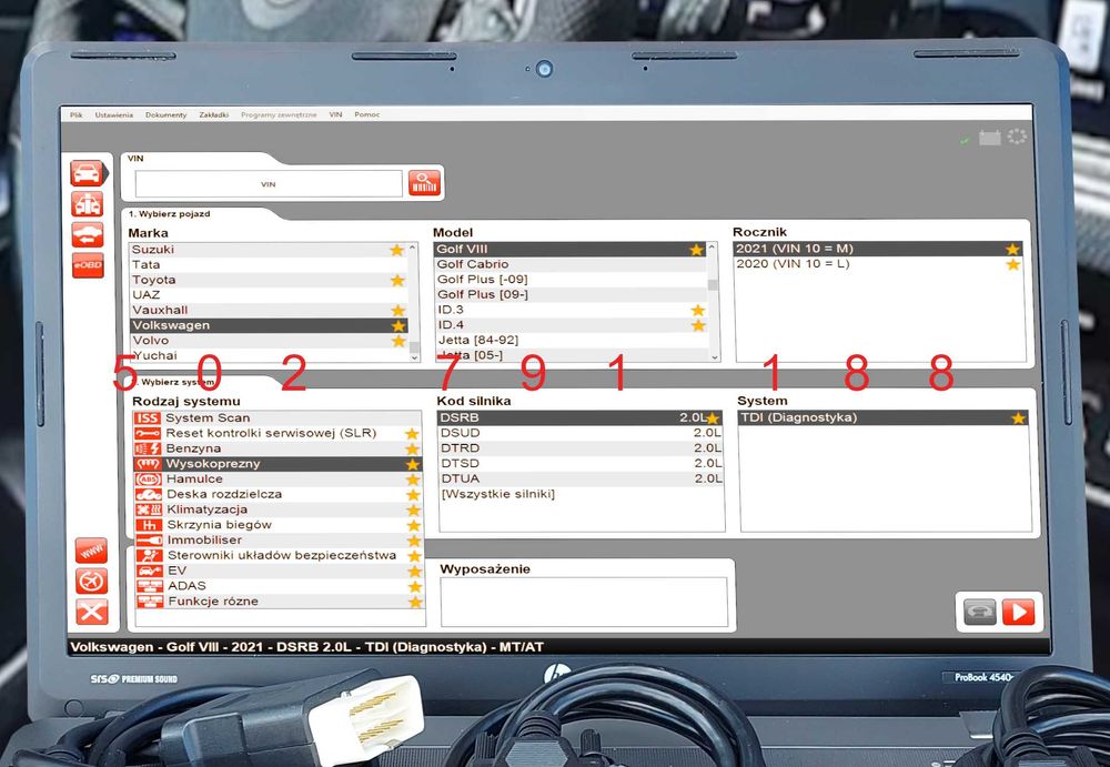Polski program diagnostyczny do testerów interfejsów multidiag pro +