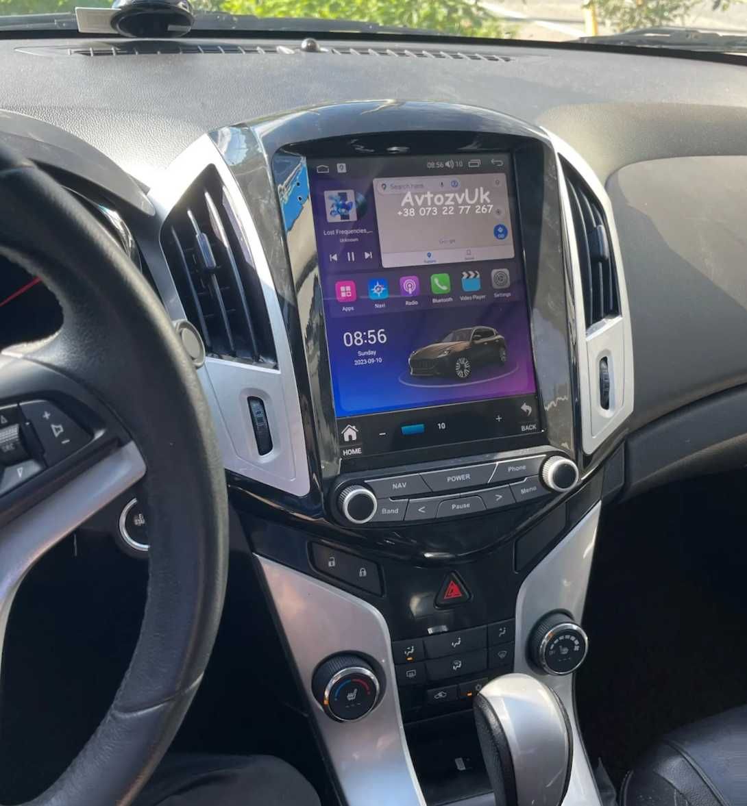 Магнитола CRUZE Chevrolet GPS USB 2 дин Tesla Круз CarPlay Android 13