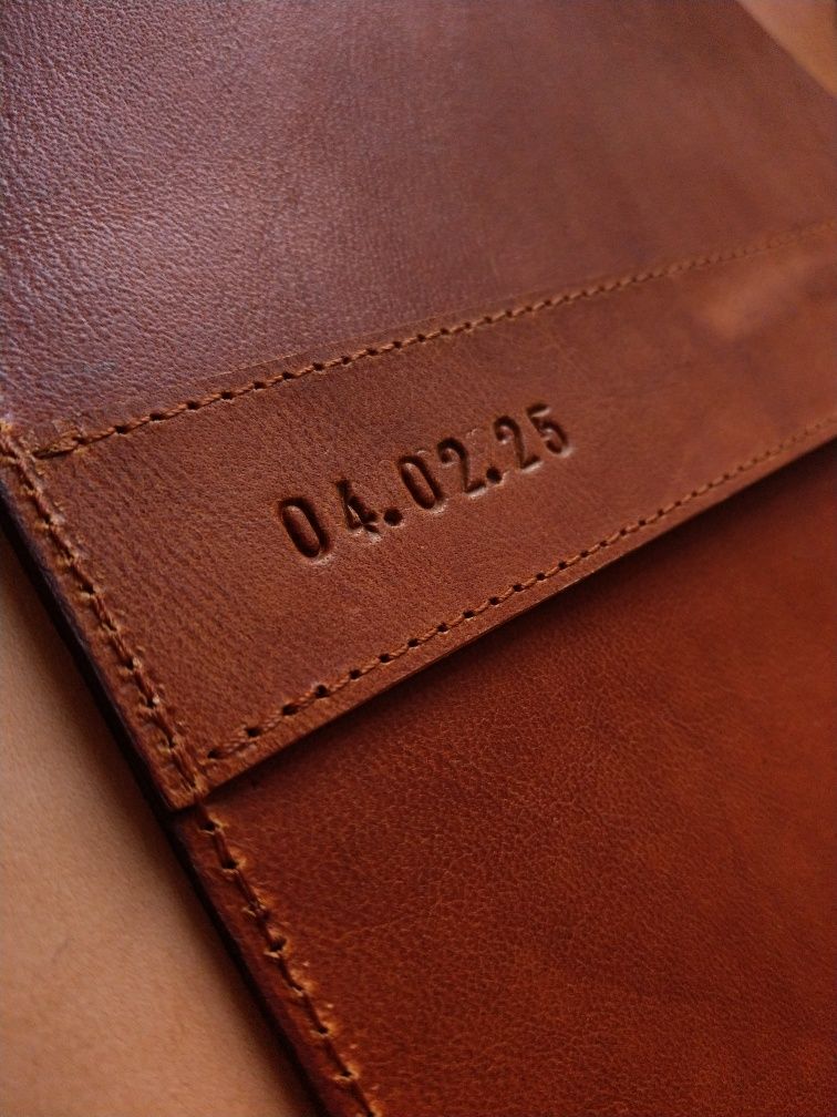Etui, organizer na notes ze skóry bydlęcej A4, GRATIS