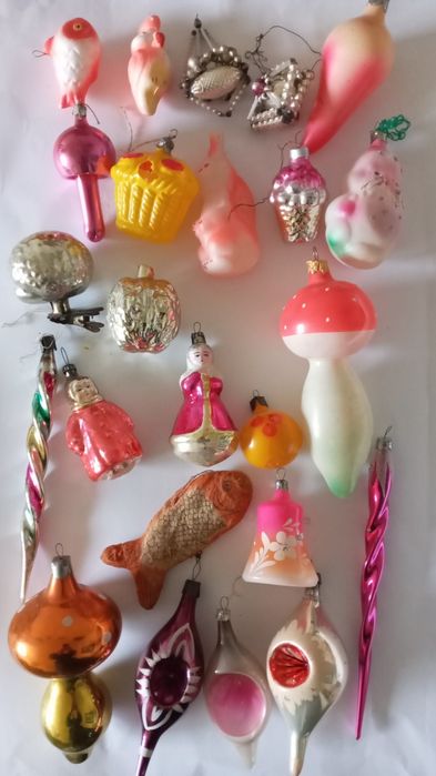Елочные  игрушки  ссср  колокол  звезда