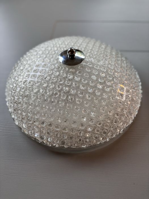 Plafon plafoniera kinkiet vintage szkło lodowe