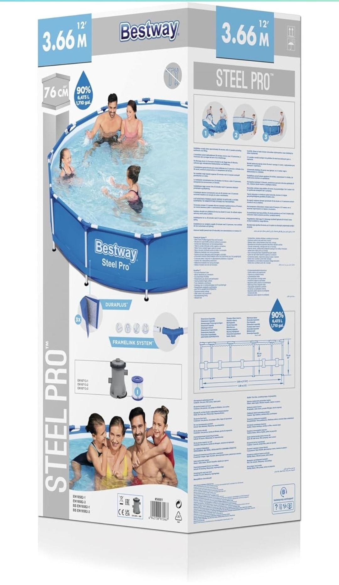 Piscinas bestway 366x76 novas!