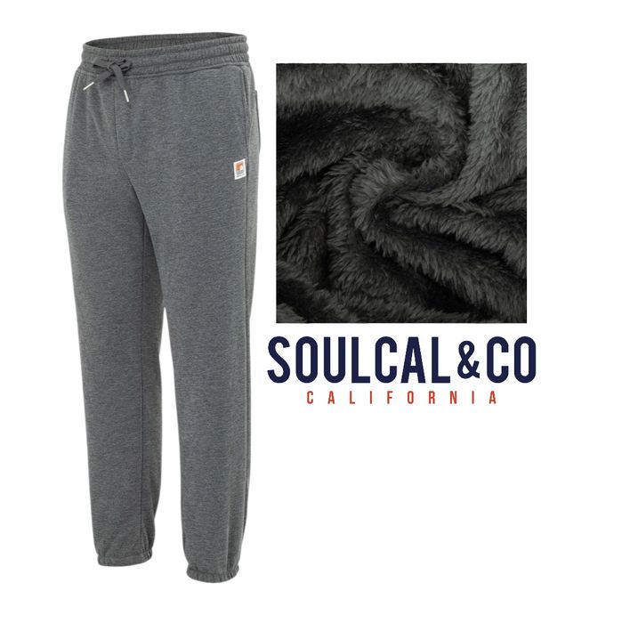 Чоловічі утеплені штани на хутрі джогери soulcal M
