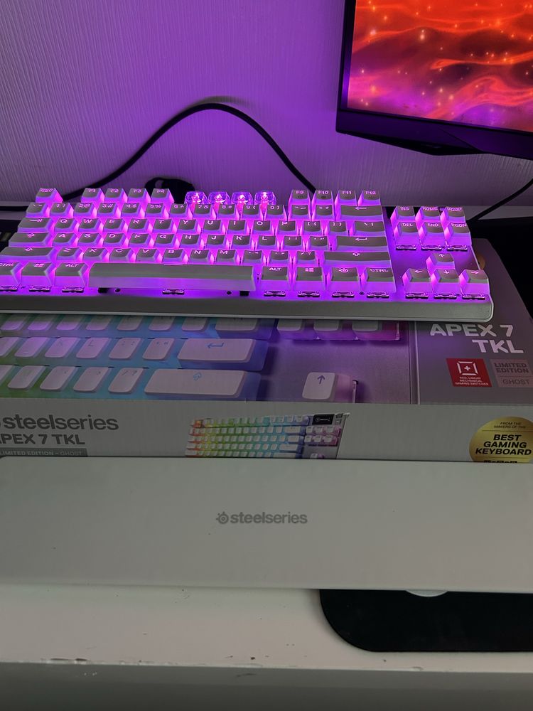 Klawiatura gamingowa Steelseries Apex 7 TKL Ghost Limited Edition