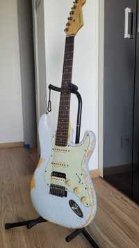 Gitara elektryczna Stratocaster relic sonic blue jak fender squier