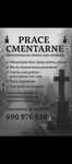 Prace cmentarne, malowanie liter, naprawy