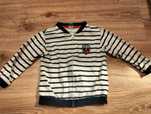 Bluza na zamek w paski 86-98 cm