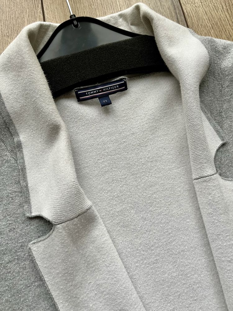 Długi sweter kardigan Tommy Hilfiger roz M