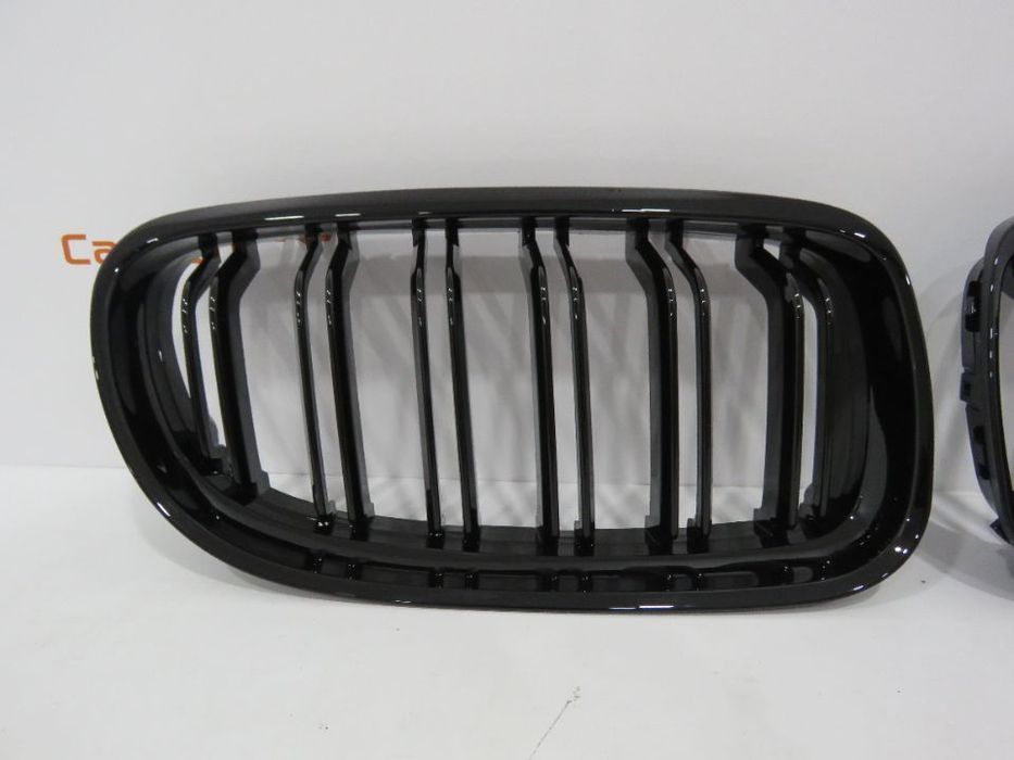 Grelhas Bmw E90 E91 Lci Duplas Preto Brilhante