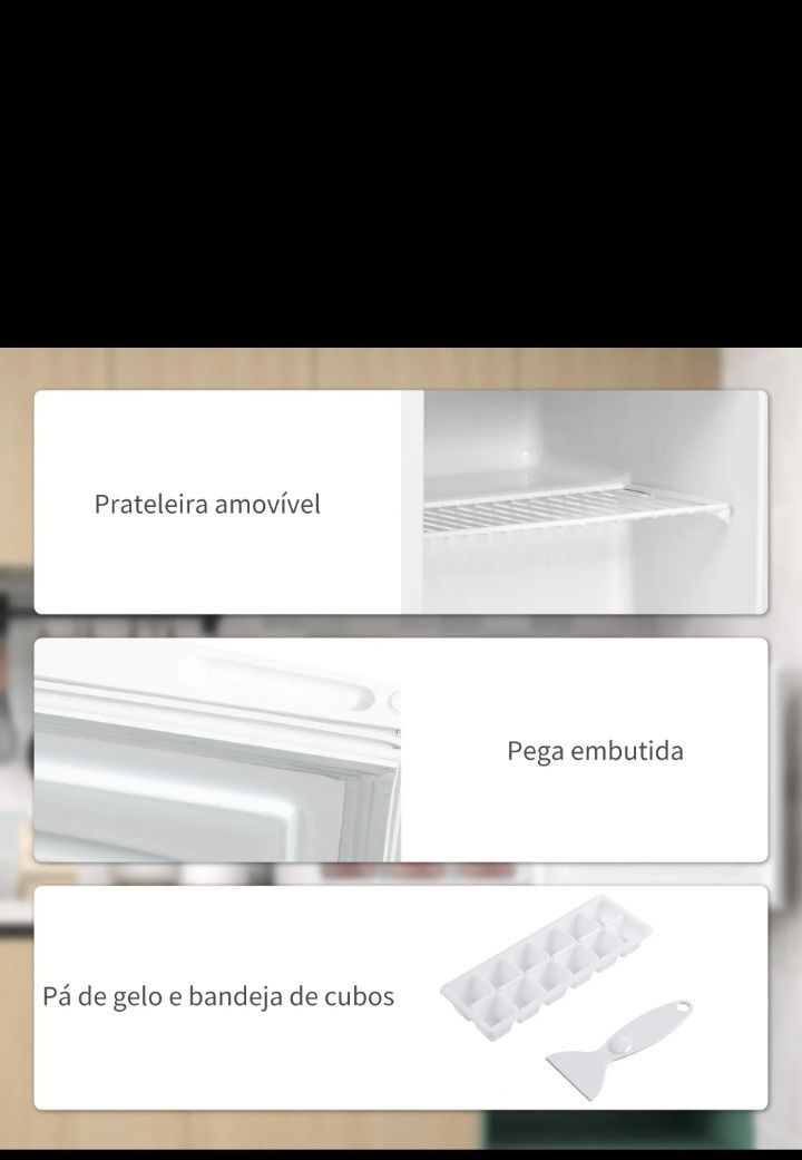 Homcom mini congelador 35 L silencioso, posso fazer entrega
