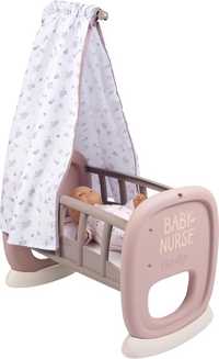 Колиска ліжко Smoby Baby Nurse Сіро-рожева (220373)