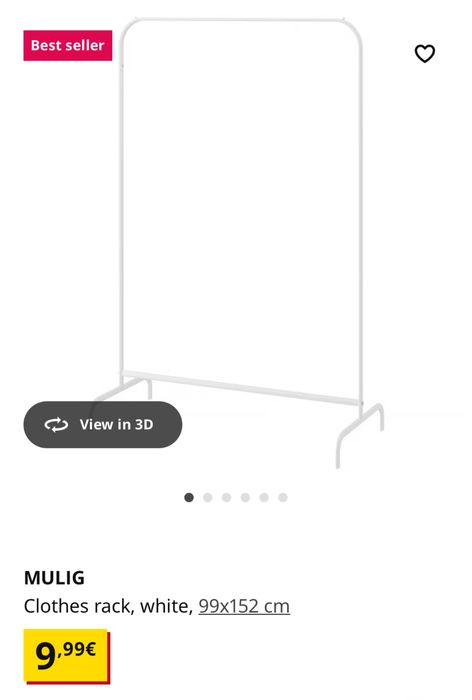 MULIG Clothes rack