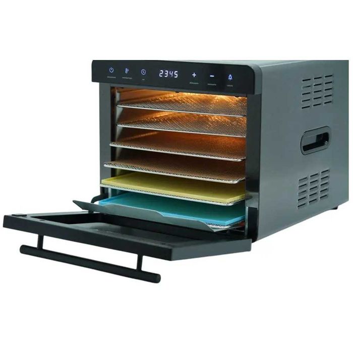 Дегідратор професійний Tekhniko DH-06D-BK (6 лотків), чорний