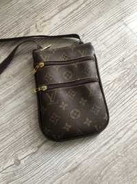 Saszetka torebka shoulder bag Louis Vuitton LV skórzana