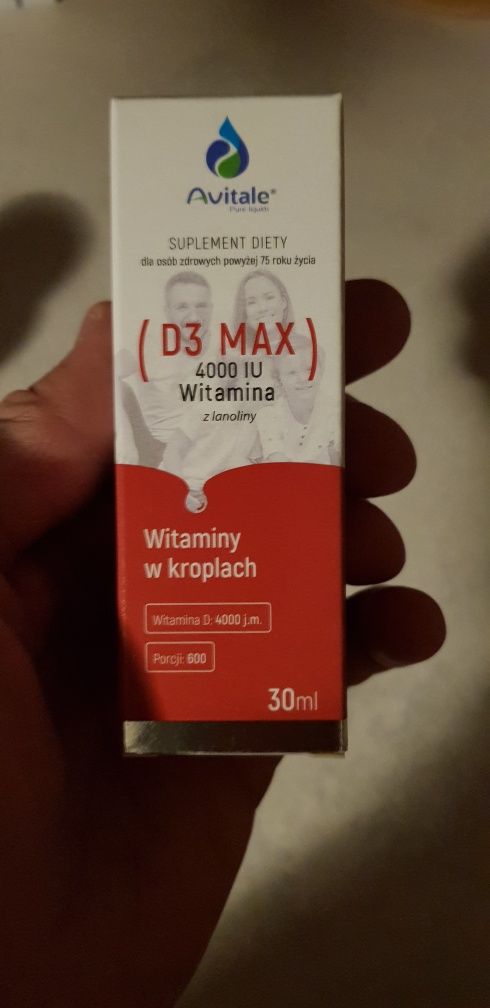 Witamina D3 Avitale Aliness Max 4000 IU krople 30 ml