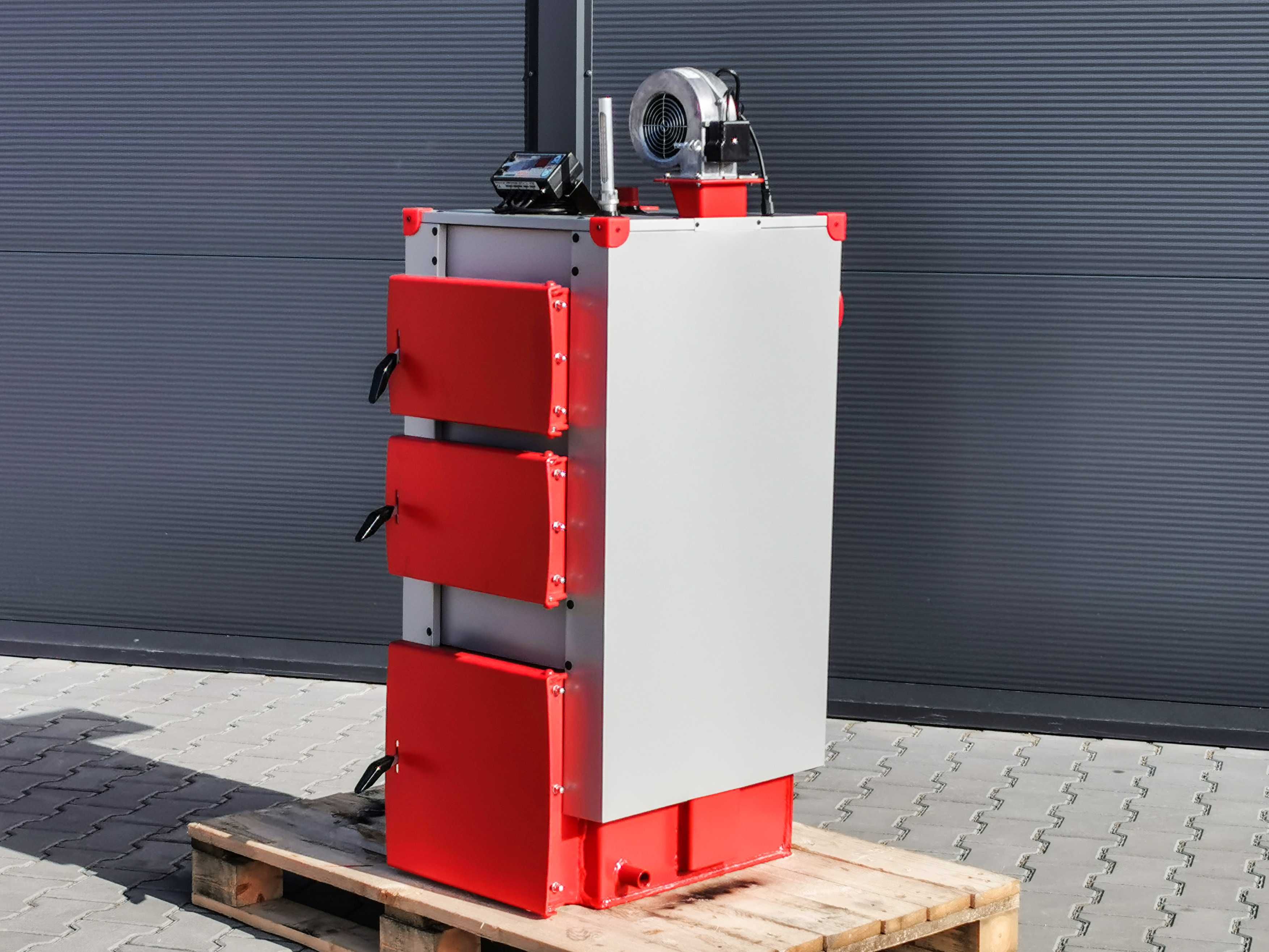 Kocioł piec 5 kW DREWNO CHRUST WĘGIEL duże palenisko Transport GRATIS