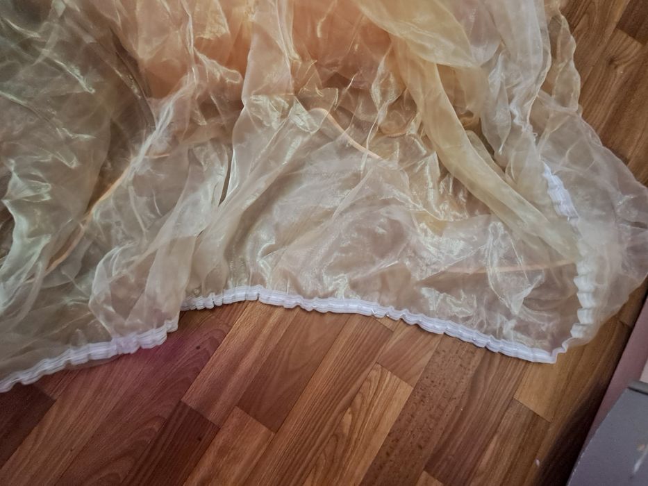 Тюль органза с єффектом омбре и покривало