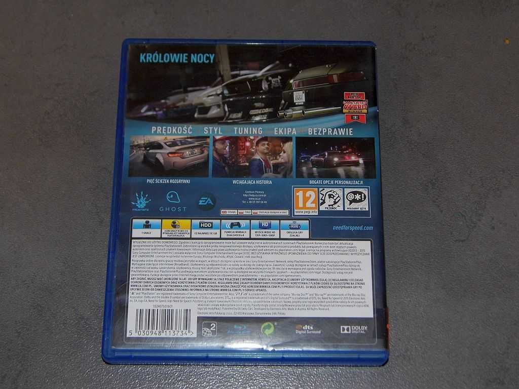 Gra oryginalna na konsole PS4 Need for Speed PO POLSKU