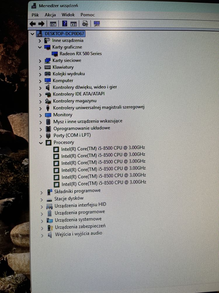 Kompiter i5-8500 , Rx 580 , 8 GB Ram