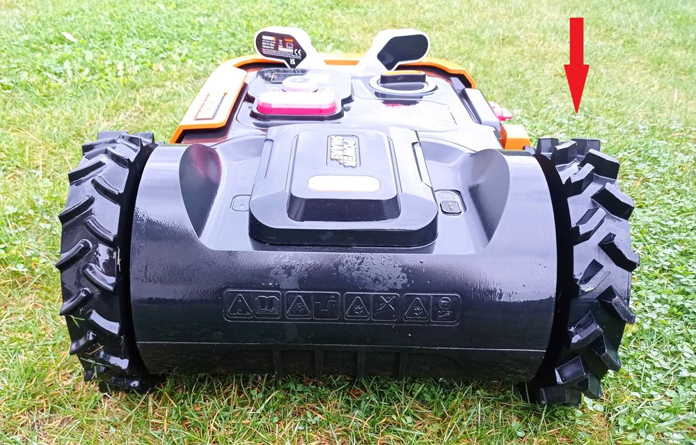 Koła WORX Landroid  L na wyższą trawę, wzniesienia i podmokły teren