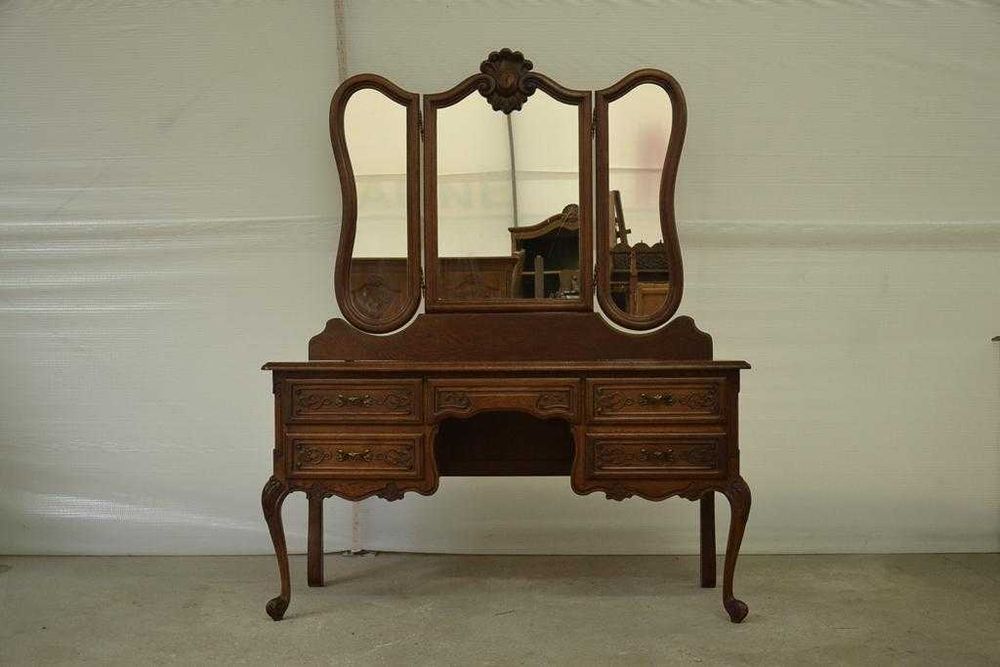 toaletka ludwikowska komoda z lustrem