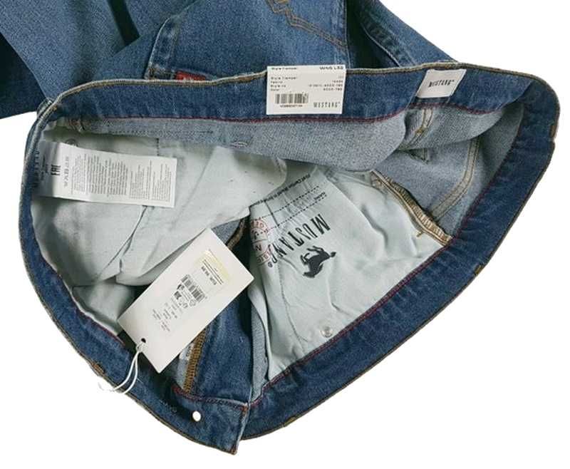 Męskie jeansy Mustang Tramper - Medium Straight Regular nowe - W46/L32