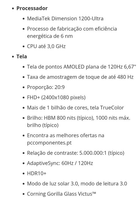 Xiaomi 11T 256Gb, como novo, com câmera 108Mpx sensor Samsung.