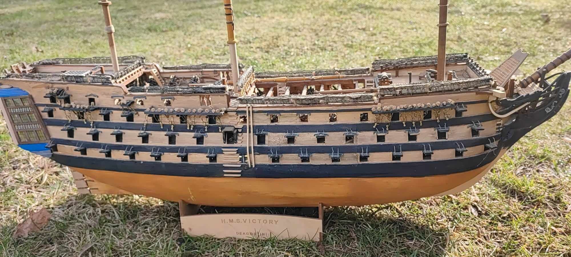 Drewniany model okrętu
