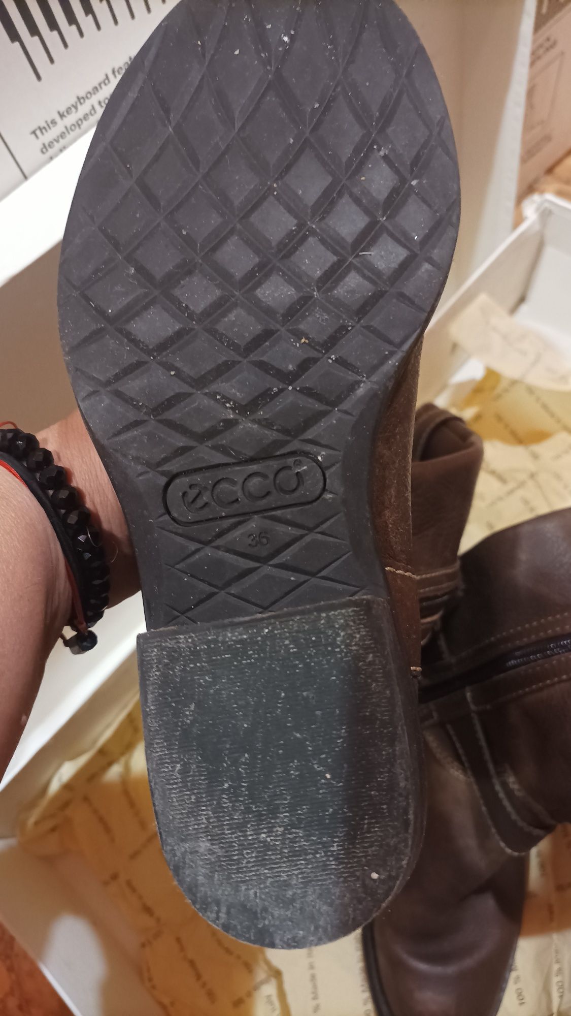 Buty kozaki Ecco 36 skóra skórzane sexy piękne