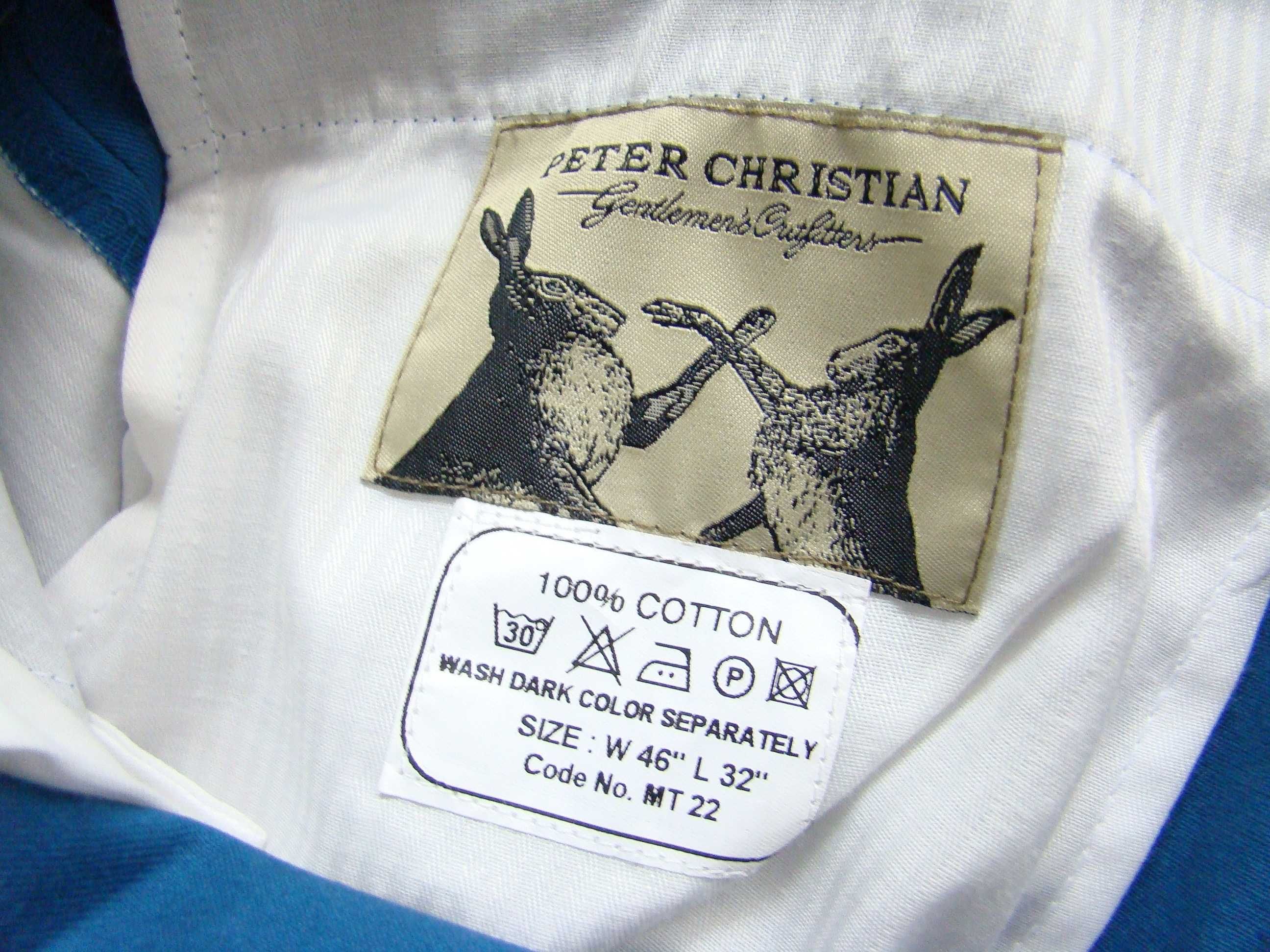 Peter Christian świetne markowe nowe spodnie W46 L32 pas: 112 cm