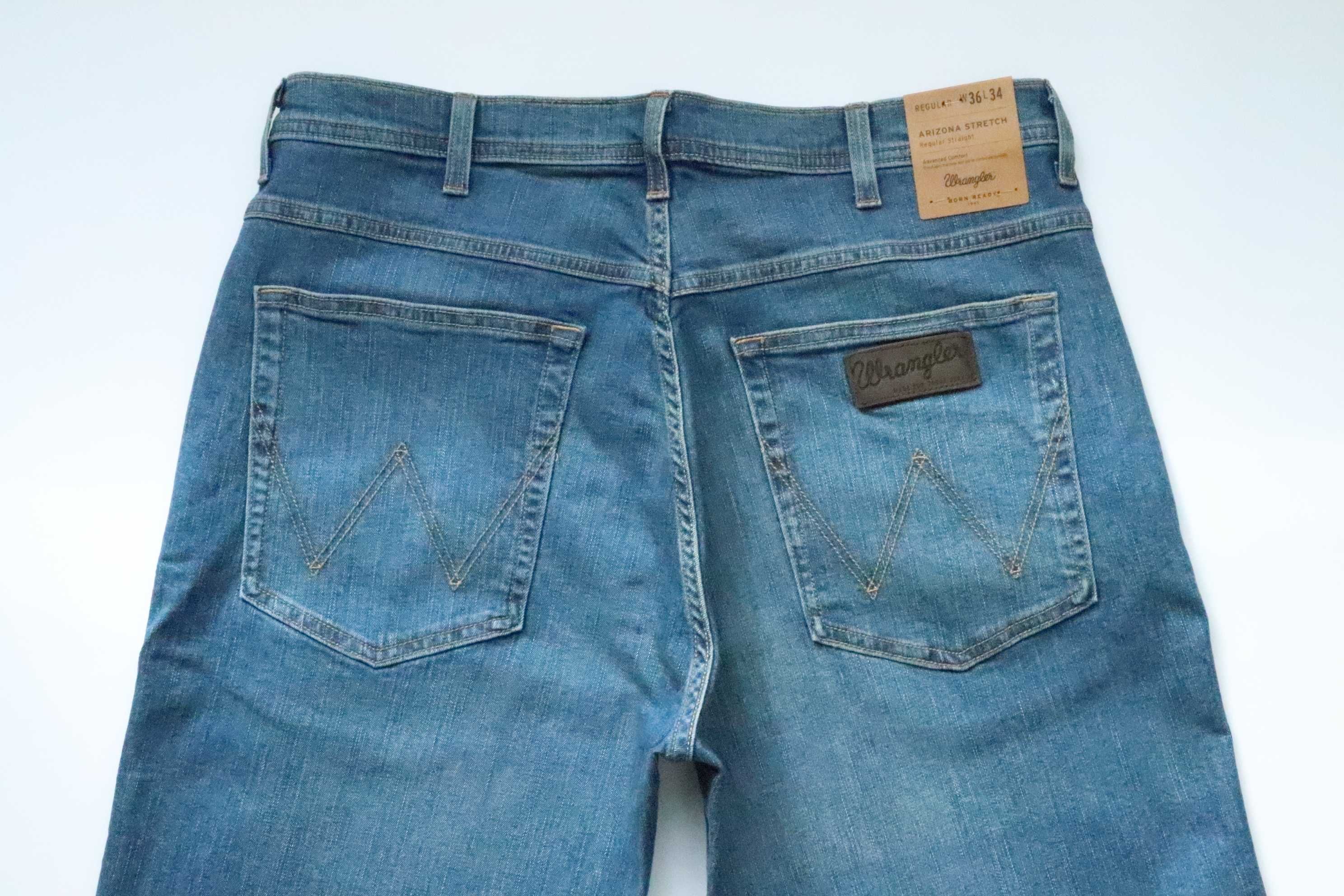 WRANGLER ARIZONA STRETCH W36 L34 spodnie męskie jeansy nowe regular