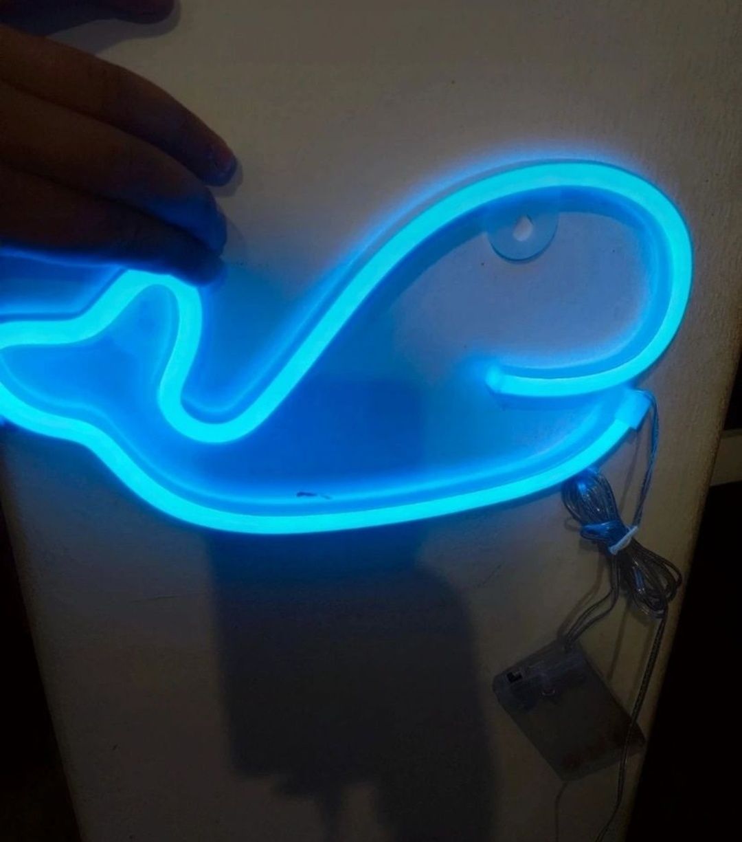 Neon led usb pilhas hello