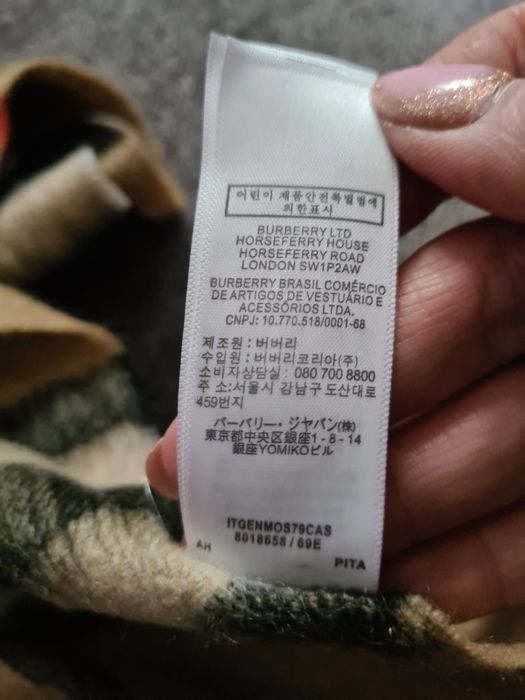 Szal kaszmirowy Burberry