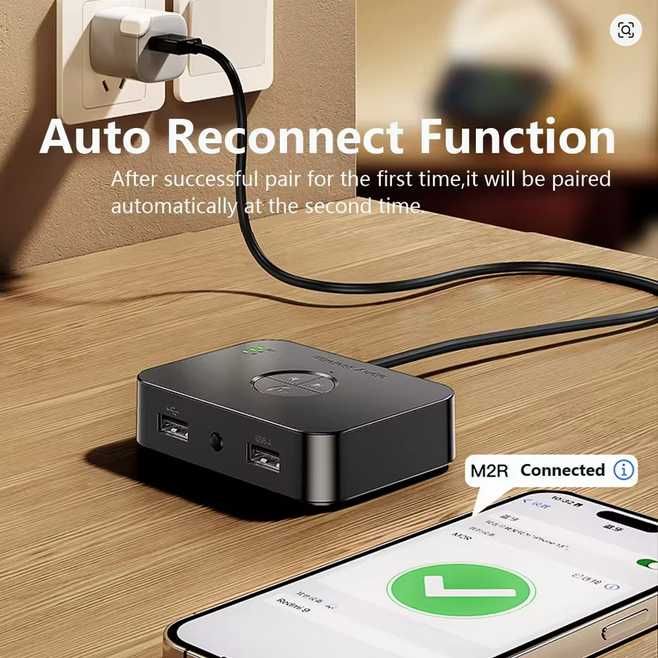 M2R Bluetooth 6.0 Аудиоприемник RCA 3,5 мм AUX USB