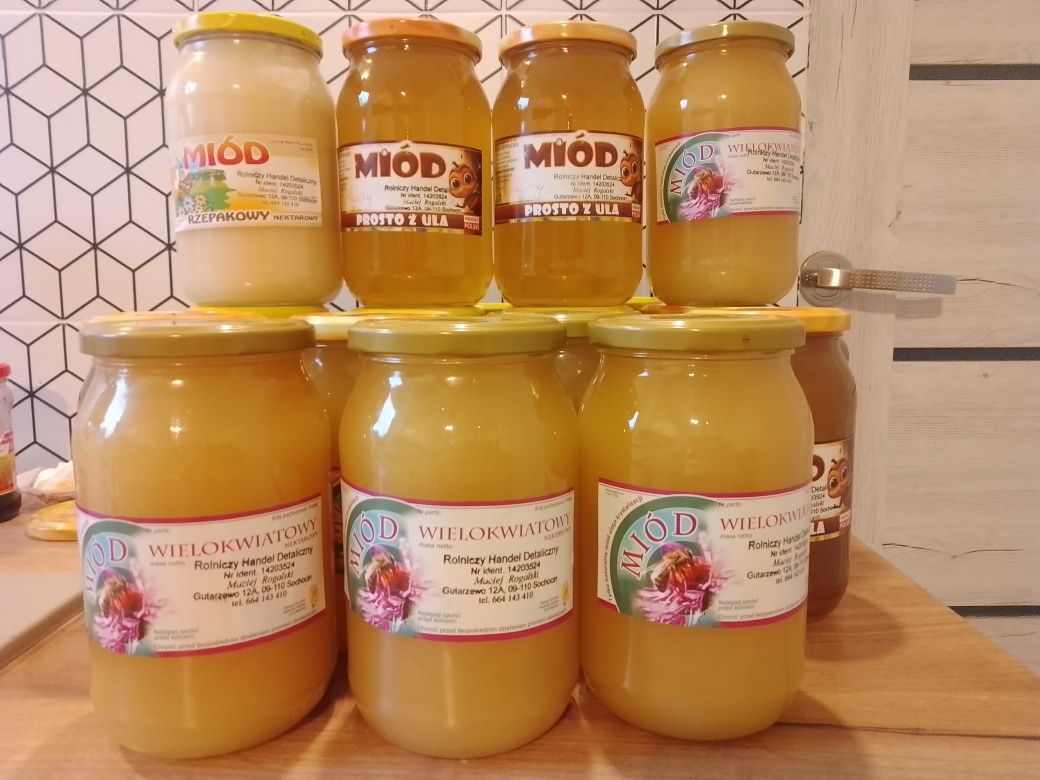Miód,pyłek,propolis  z własnej pasieki