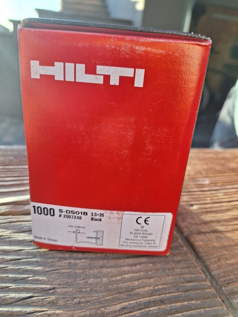 Hilti wkręty płyt gipsowo-kartonowych 3,5x35 1000 szt ostre