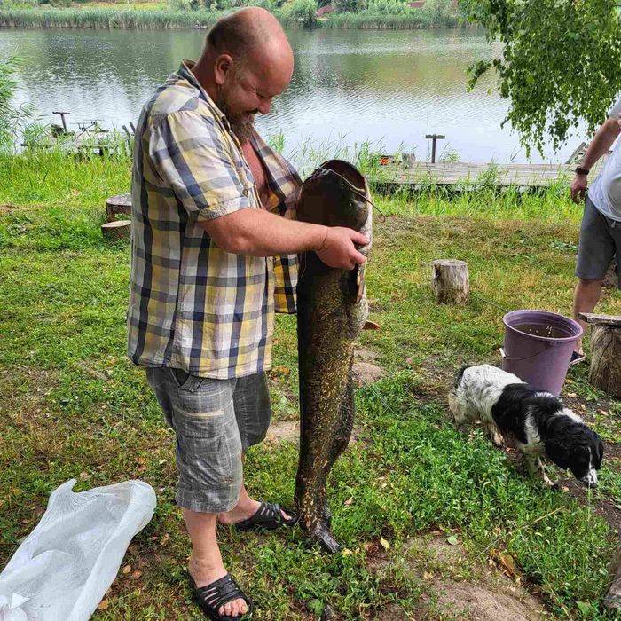 Рибацькі будинки на озері. Баня,чан, с. Киданівка, Богуславський р-н
