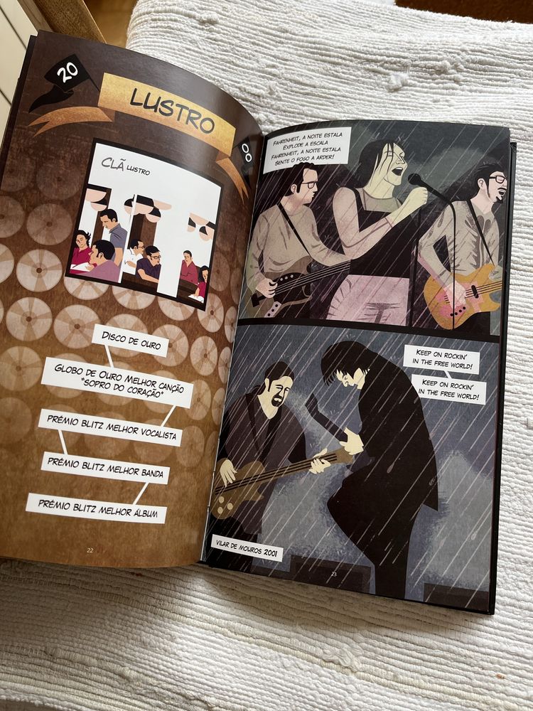 Livro CD Clã Bd pop rock português de tiago albuquerque