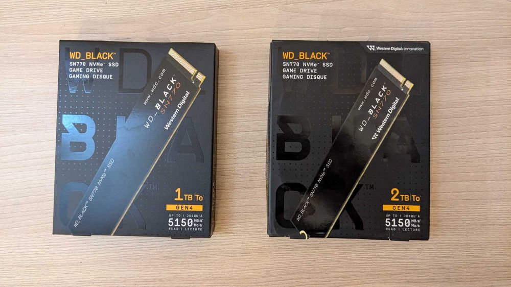 SSD Накопичувач WD_BLACK SN770 1TB 2TB NVMe PCIe Gen4 x4 M.2 2280