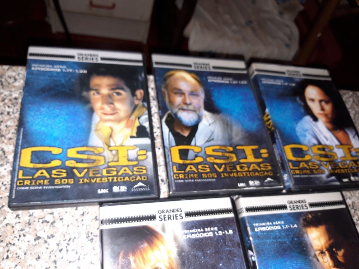 Conjunto 10 Dvds CSI Miami/Las Vegas