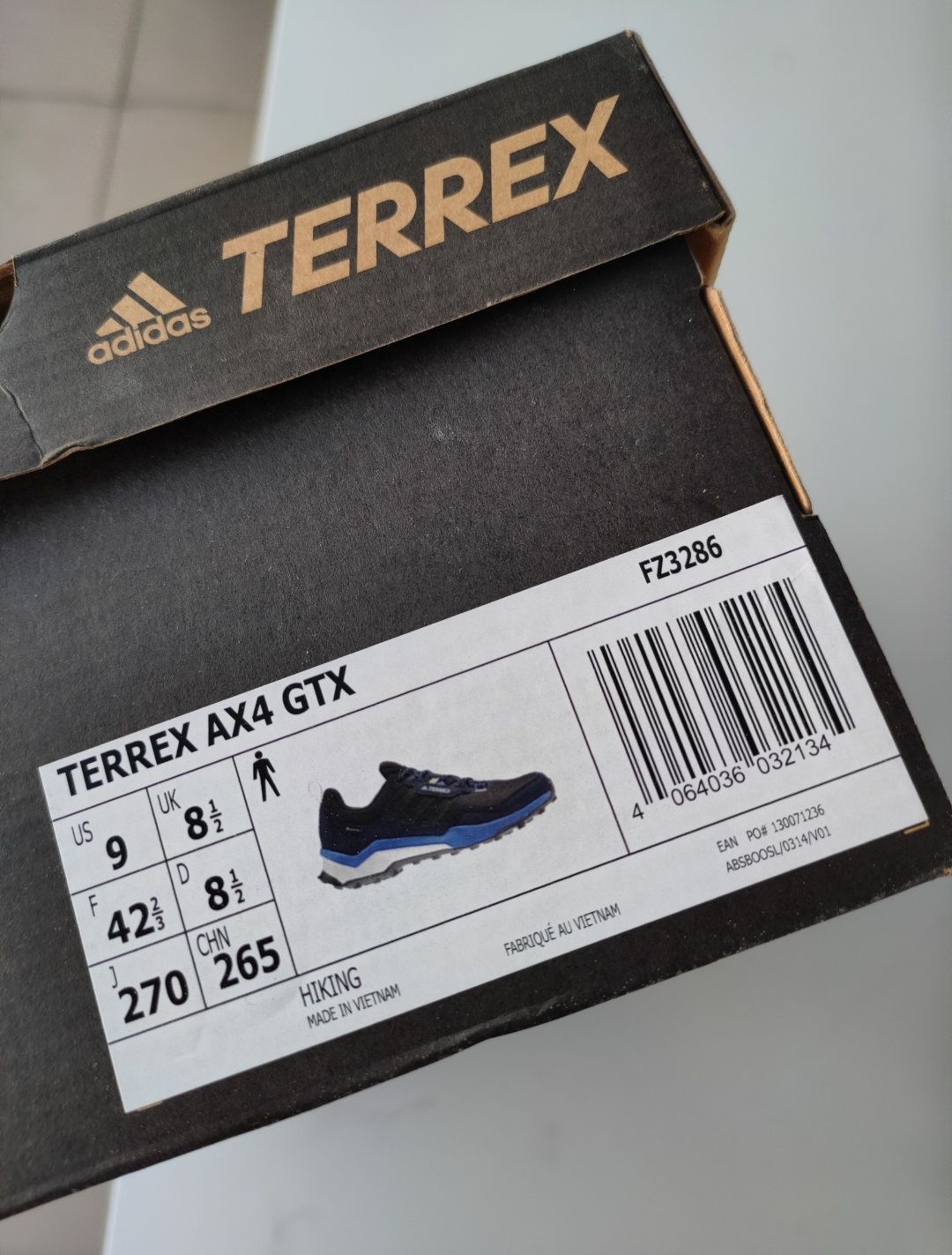 Nowe buty Adidas Terrex Ax4 GTX goretex 42.5 44 męskie Gore-Tex zimowe