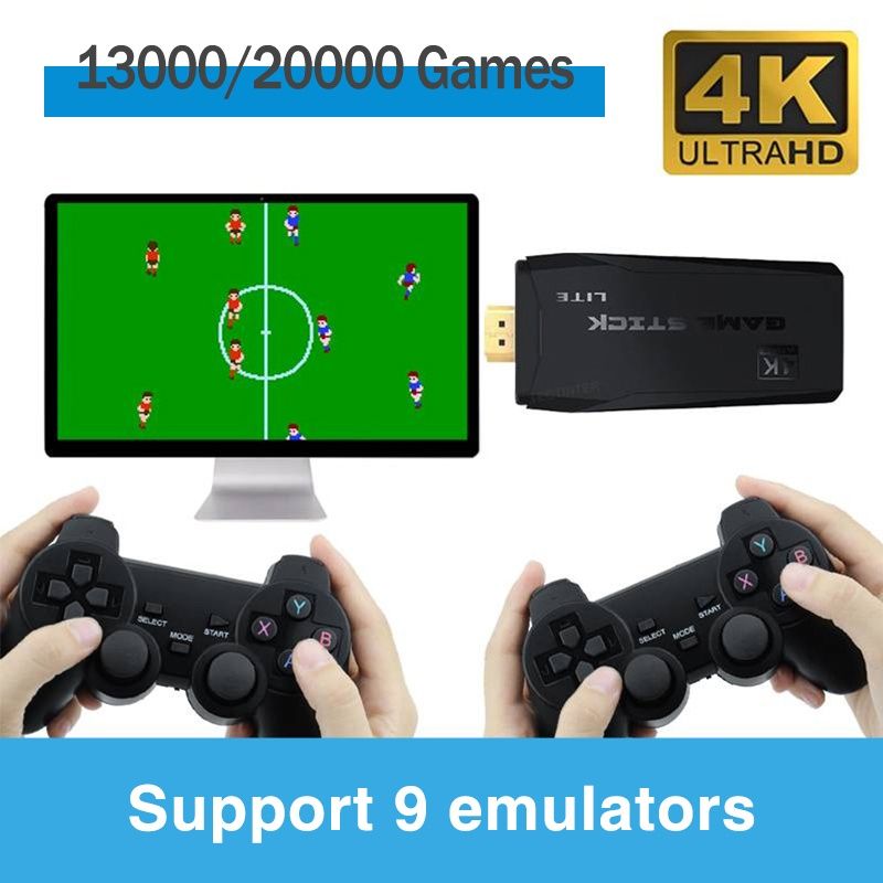 Gra TV retro Pegasus 20000 gier konsola Stick HDMI 2 pady PS1 64GB