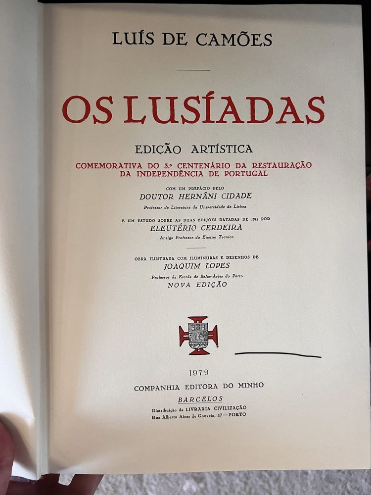 Livro Os Lusíadas-Luís de Camöes