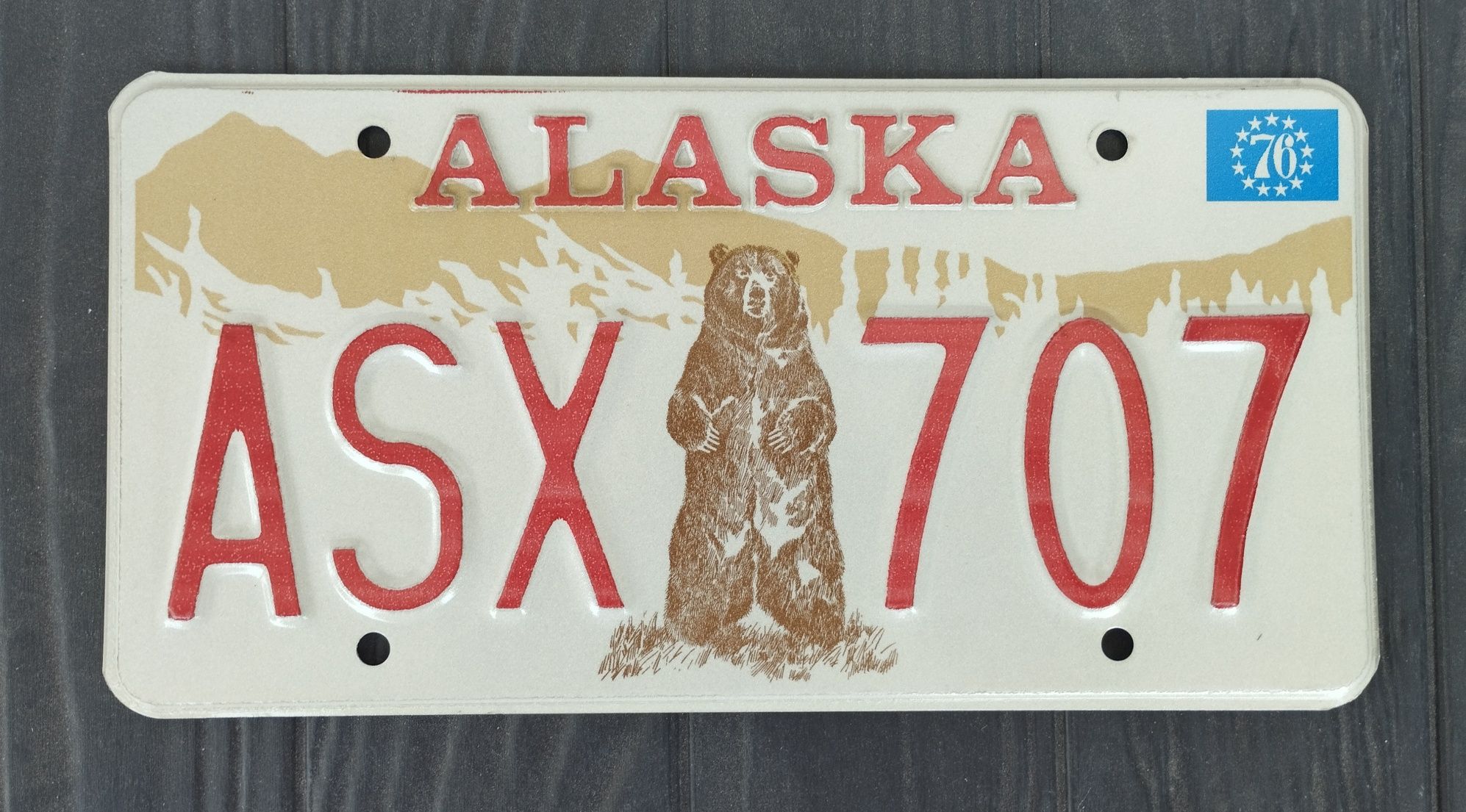 Tablica rejestracyjna USA Alaska oryginał