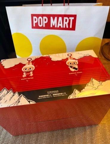 Zestaw box 6szt labubu breloczki coca cola blind box pop mart oryginał