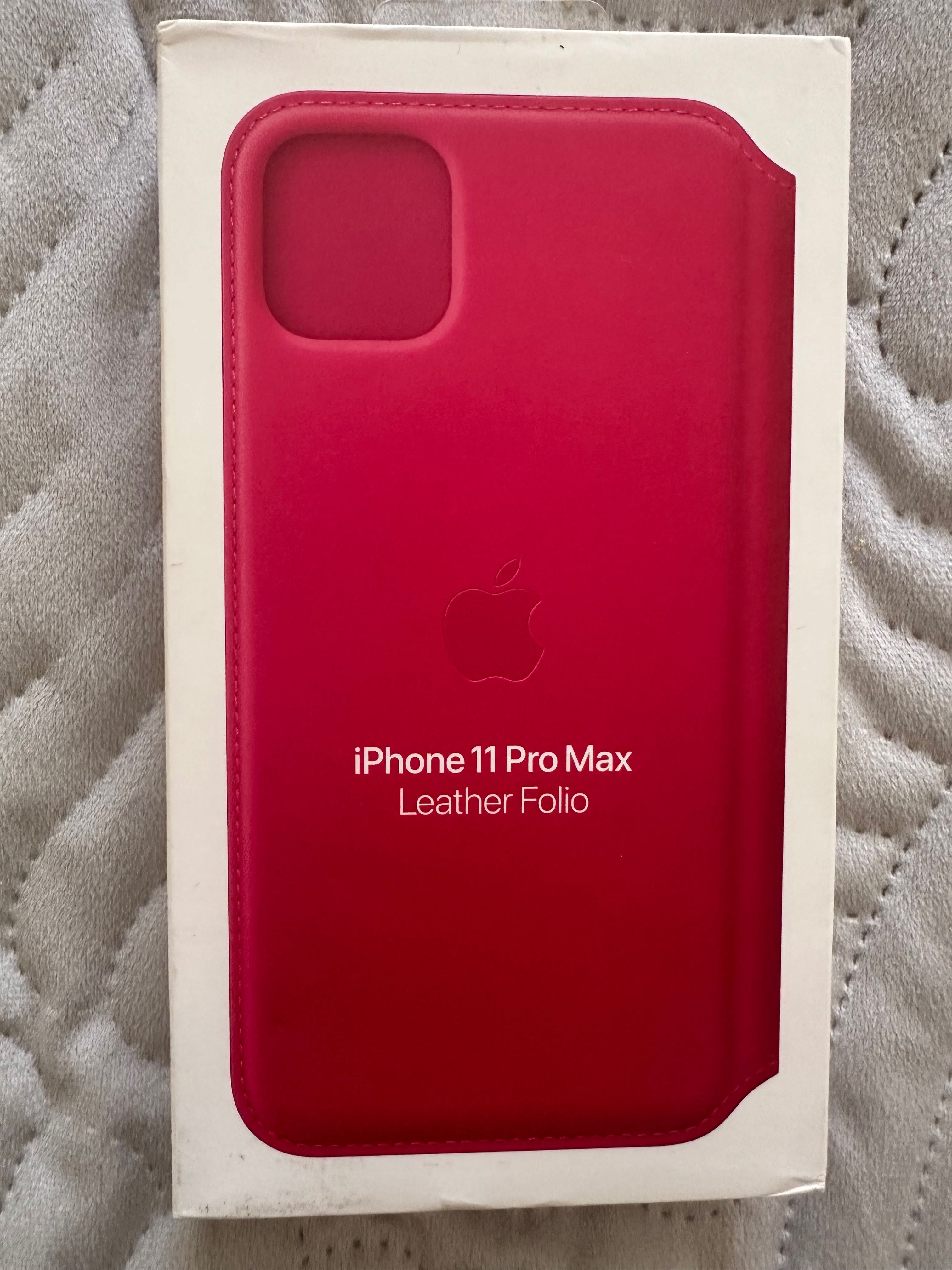 I Phone 11 Pro Max Capa em couro (pele) rosa