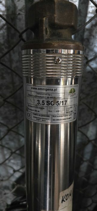 Pompa głębinowa OMNIGENA 3,5” – Do studni rurowych – 1,1 kW – 230V