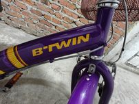 Rower Btwin Decathlon 24" dziewczęcy z koszem